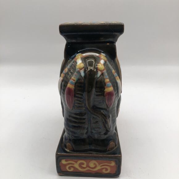 Vintage Regal Elephant Good Fortune Ceramic Statue Figurine 7" X 7" READ DESCRIP - Picture 6 of 8